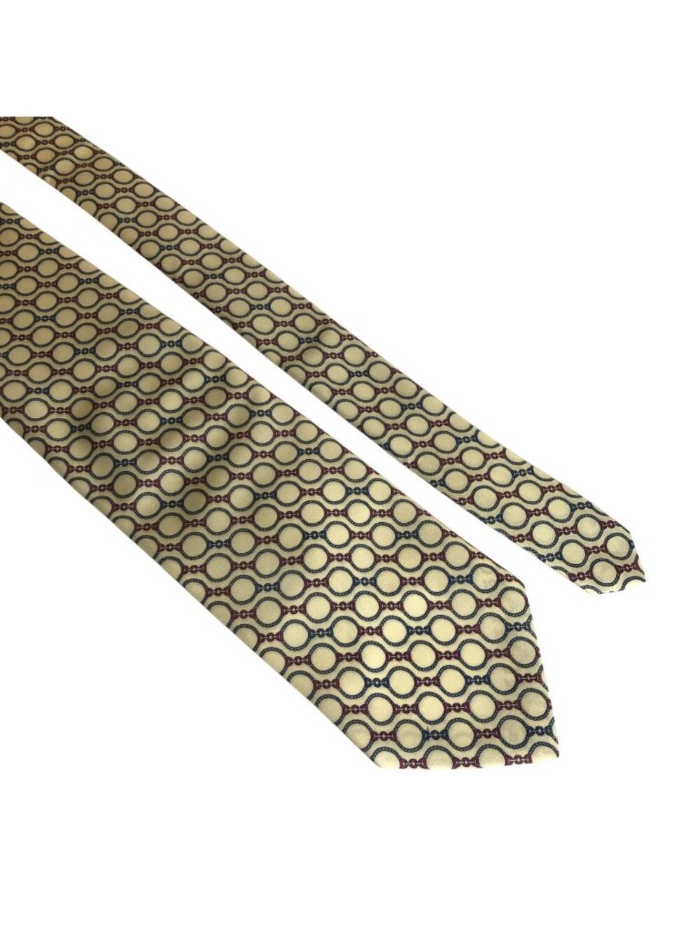 Vintage-Inspired Yellow Blue Red Geometric Tie USA Polyester Office Formal Gift